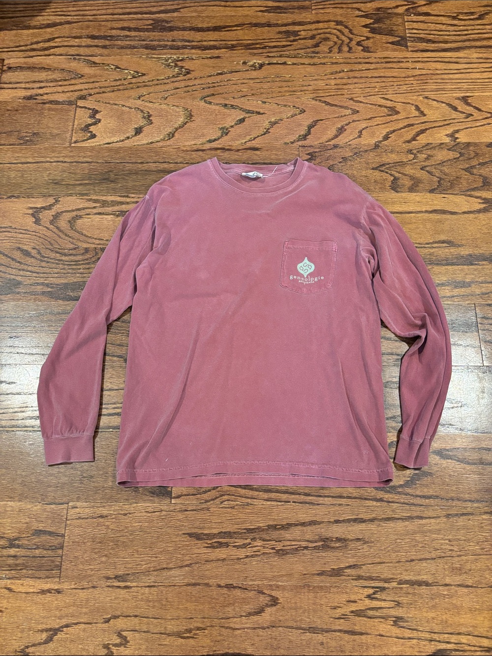 Geneologie Long Sleeve Pocket Tee - Dusty Rose